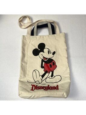 Disneyland Mickey Mouse Shoulder Canvas Tote Bag Disney Parks